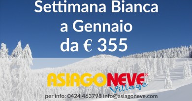 Settimana bianca Gennaio da € 355