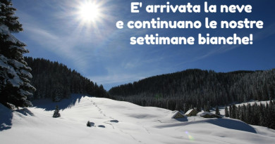 E’ arrivata la neve e vi aspettiamo con tante offerte